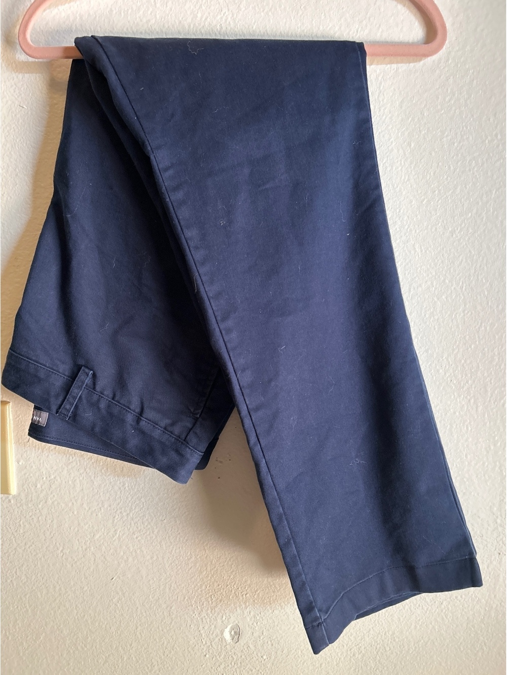 Van Heusen Flex Straight Fit Navy Blue Pants 34x32